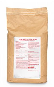 Безусадочный сверхбыстротвердеющий ремонтный состав наливного типа, содержащий полимерную фибру LEVL RemTixo Grout 400 SF