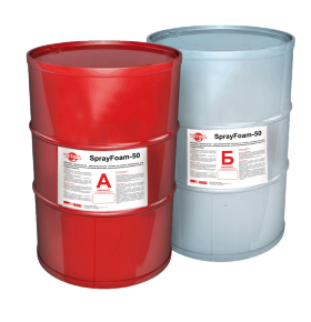 Двухкомпонентный материал на основе полиуретана  для теплоизоляции Wetisol SprayFoam-50