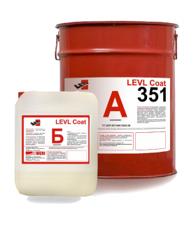 Двухкомпонентная цветная полиуретановая композиция для устройства наливных полов LEVL Coat 351
