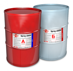 Двухкомпонентный материал на основе гибридных поликарбамидов  для гидроизоляции WETISOL Spray-250H