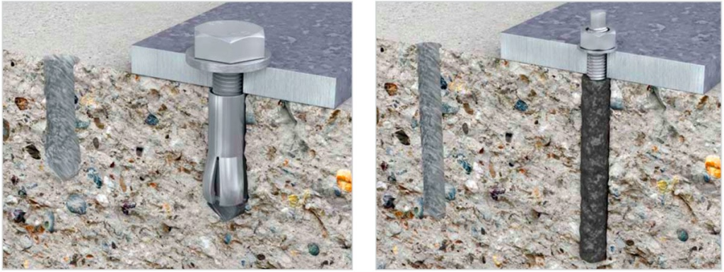 Саморез дюбелем в сравнении с химическим анкером