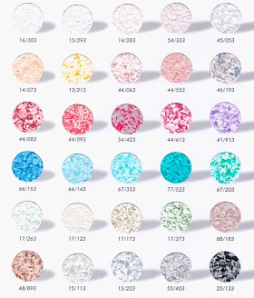 Флоки / чиспсы 3 мм монохромные