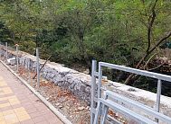 Ремонт существующих подпорных стен дороги вблизи села Возрождение