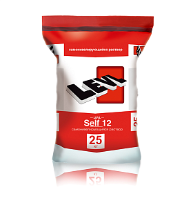 Сухая смесь наливного типа, предназначенная для выравнивания бетонных оснований перед нанесением финишных покрытий LEVL Self 12