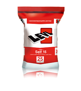Сухая смесь наливного типа, предназначенная для выравнивания бетонных оснований перед нанесением финишных покрытий LEVL Self 15